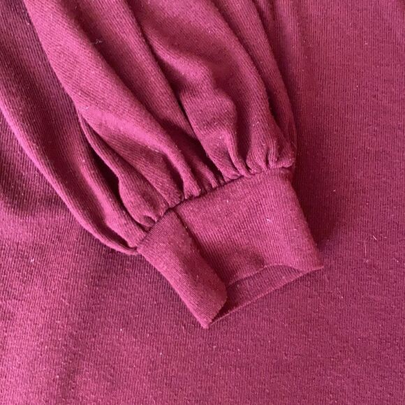 SALE Burgundy and Teal Blouse - Picture 5 of 10